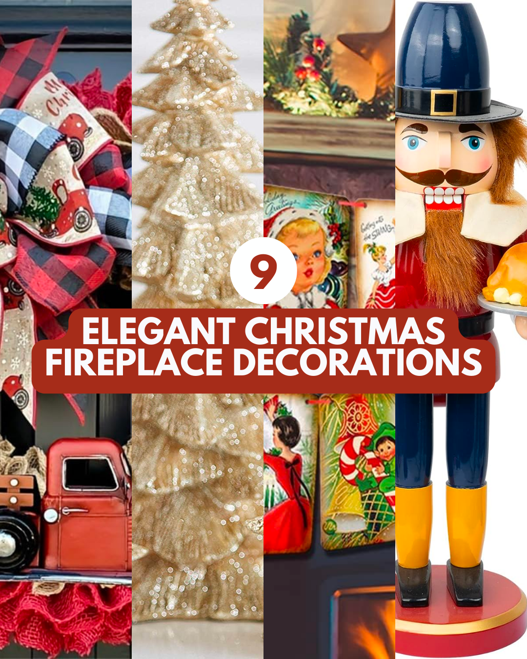 13 Elegant Christmas Fireplace Decorations